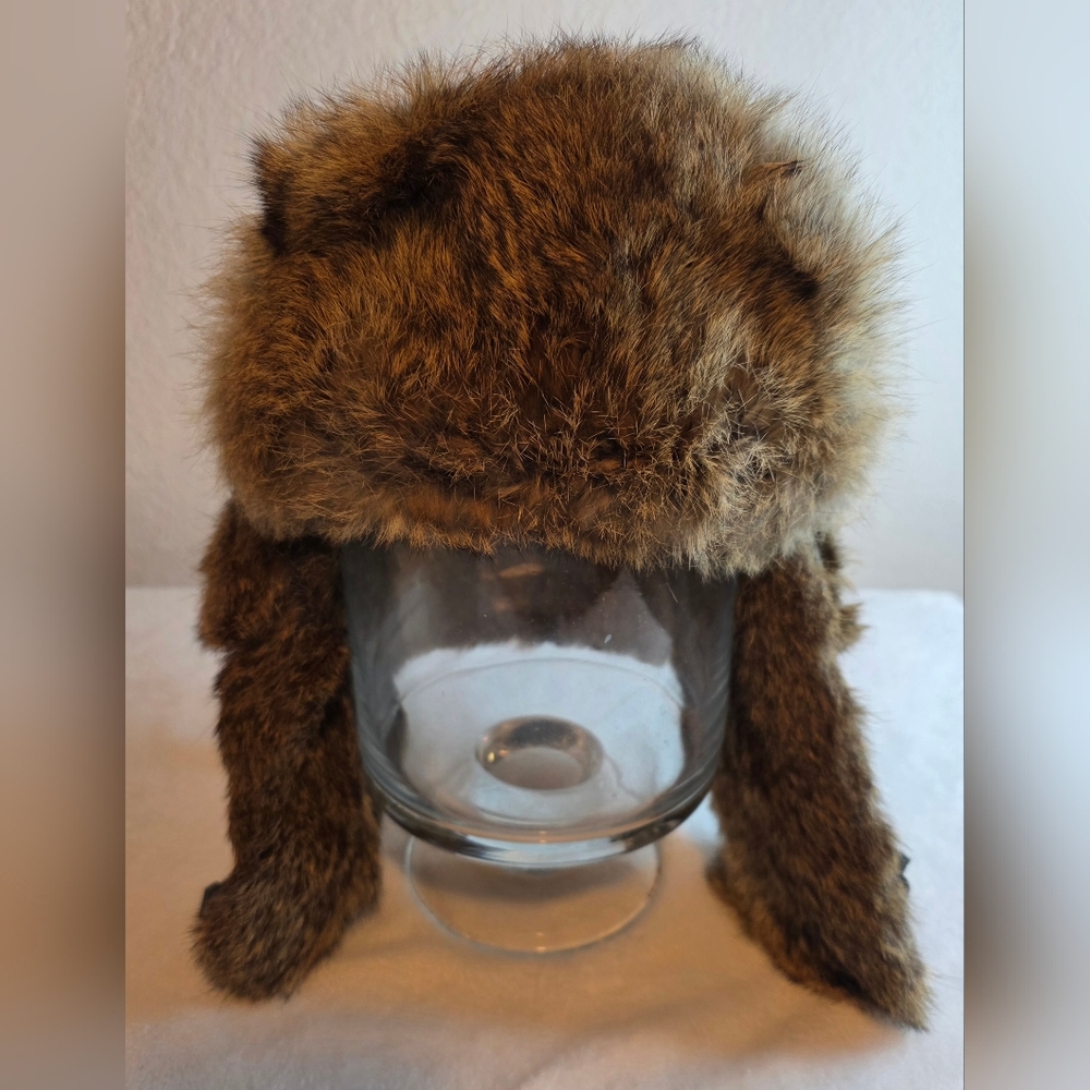 Mad Bomber Trapper Hat Real Fur Camo Ear Flap Winter Hat Size M